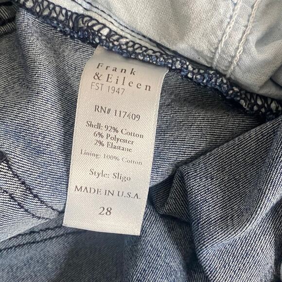 Frank & Eileen Medium Wash Denim Sligo Skinny Jean Raw Hem Size 28 - Picture 6 of 8
